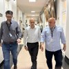 Fábio Lopez conhece as instalações da Santa Casa de Santos